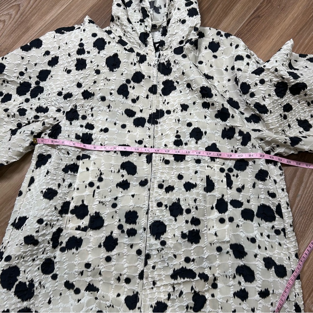Dries Van Noten hooded animal print cloque coat size XS Fall 2022 jacket luxury - Picture 9 of 9